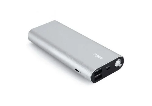 Rapoo P370 13000Mah Duel USB Power Bank Silver