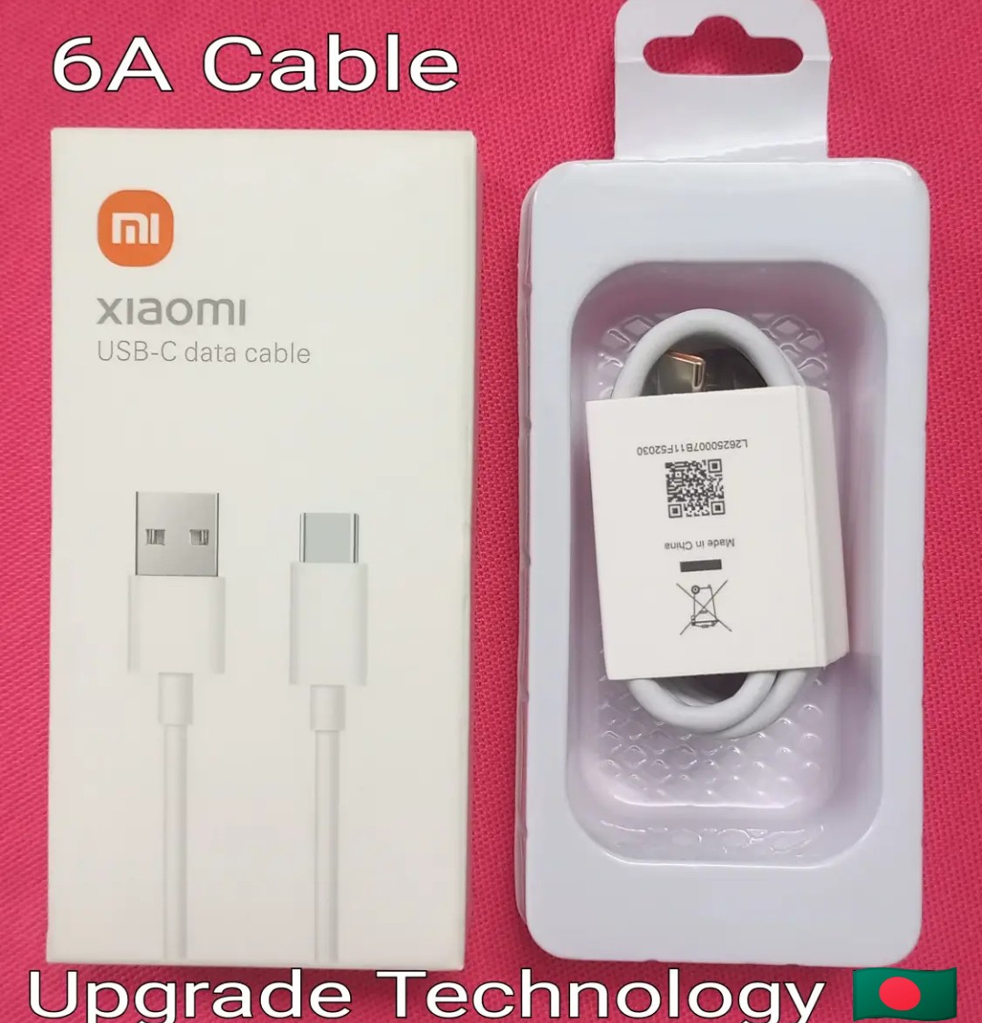 Mi Xiaomi 6A-33W USB Type C Super-Fast Cable For Xiaomi Mi 11 Lite/Mi 11 Lite 5G/Mi 11i/Mi 11X Fast Charging USB-C Cable