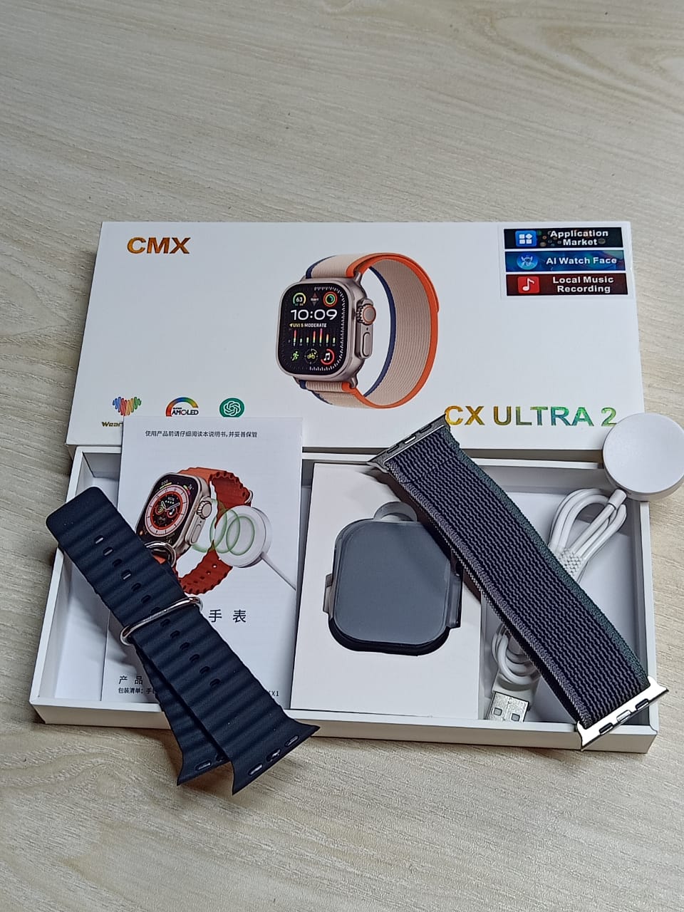 CMX CX Ultra 2 Amoled Smartwatch, Black Color