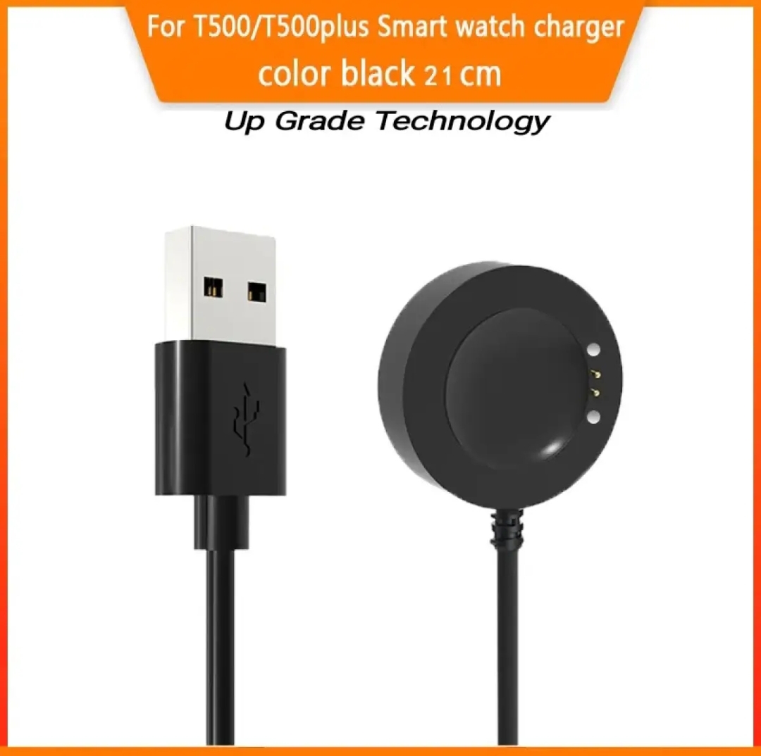 T500 and T500+ and T55 Smartwatch USB Charging Replacement Magnetic Charging Cable