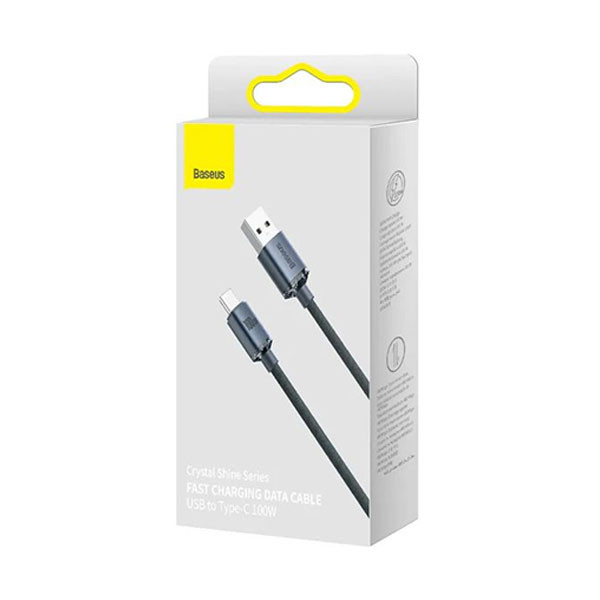 Baseus Fast Charging Data Cable USB to Type C 100W (Crystal Shine Series) blue