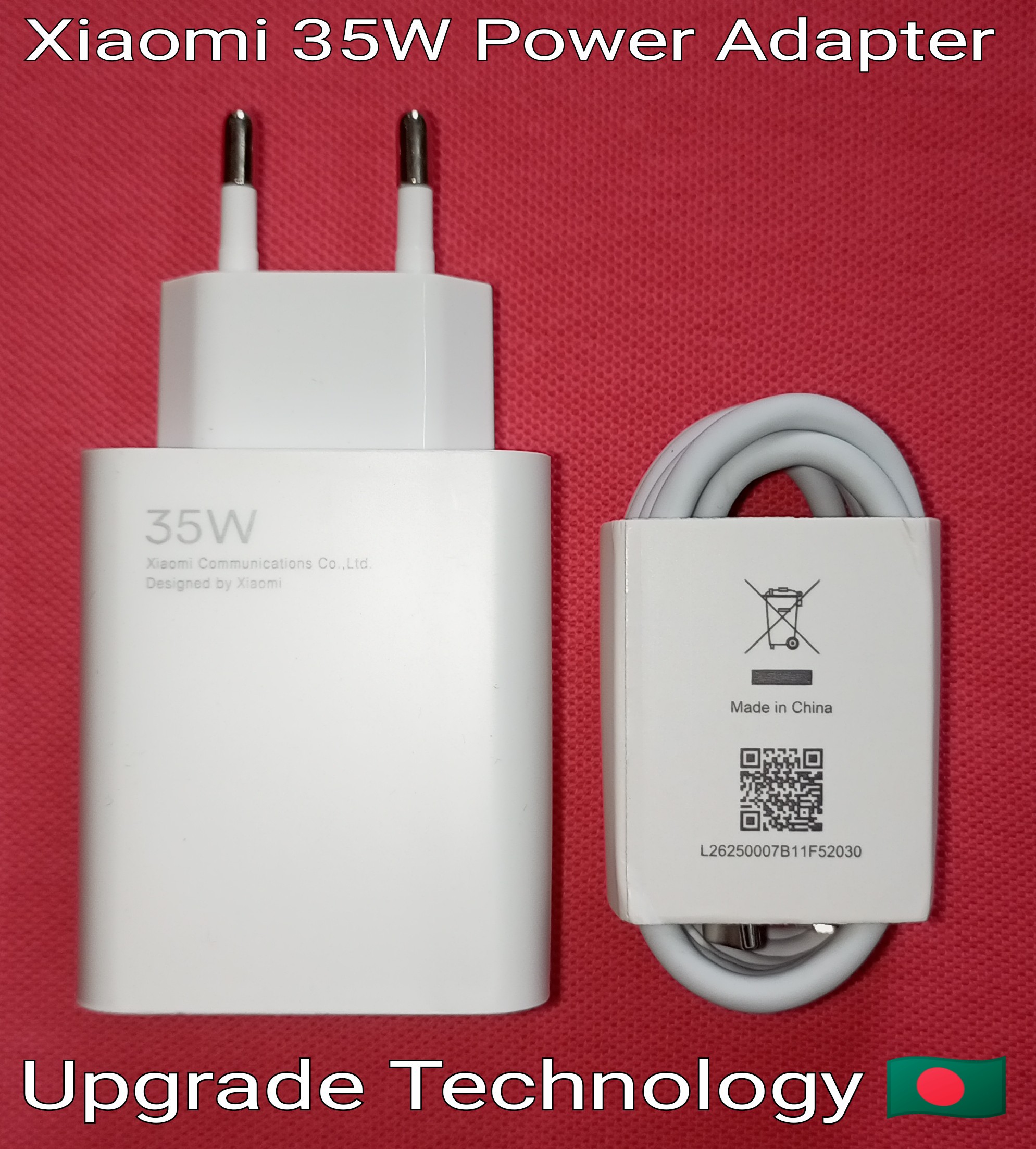 Mi 35 WATT Super Fast Quick Charging USB Type-A & Type C PD 3.0 qualcomm Power Adapter Suit