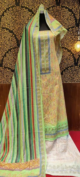 Pure Cotton Three Piece Free Size