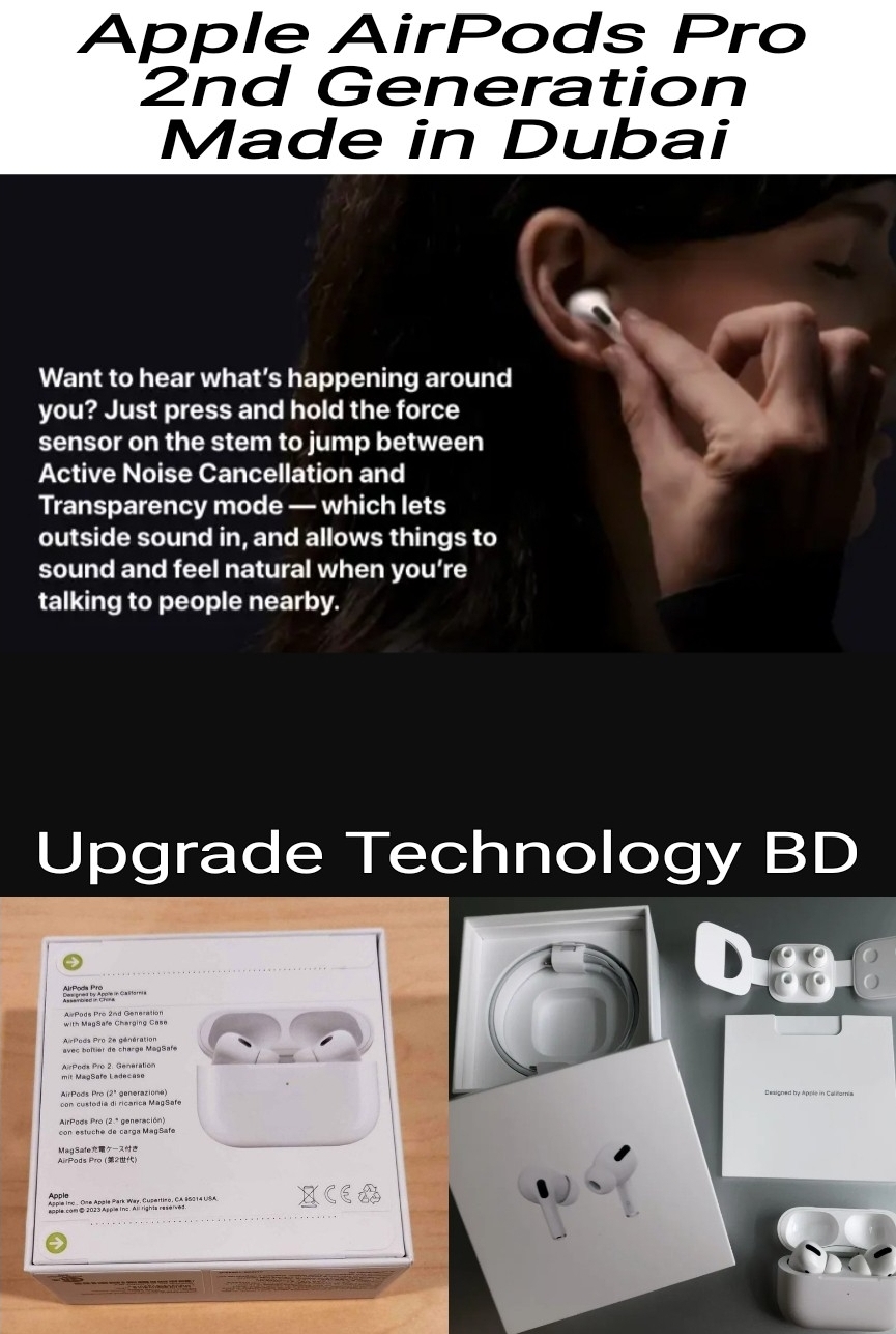 Airpods Pro 2nd Generation Black Edition Price in Bangladesh