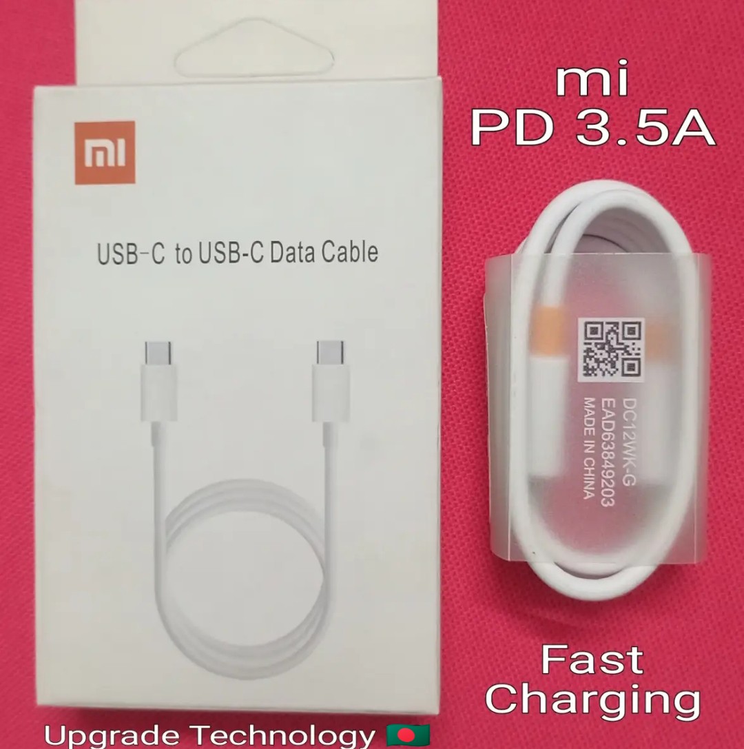 Mi Xiaomi Original USB C To USB C Cable Turbo Charger 5A Fast - Main Image