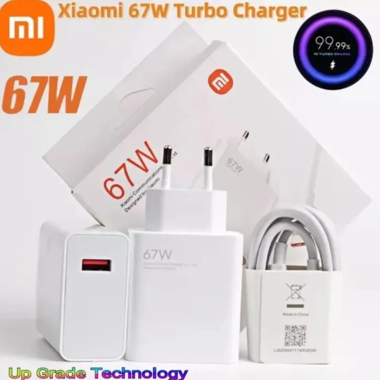 Xiaomi Charger 67W EU Original Fast Charge Power Adapter 6A Type C Cable