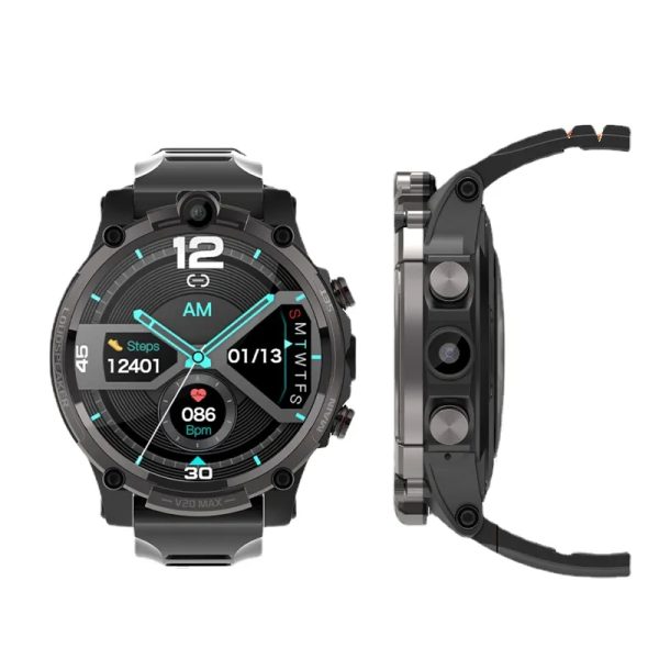 4G LTE Android Smartwatch, 2GB Plus 1 6GB With Dual Camera - V20 Max