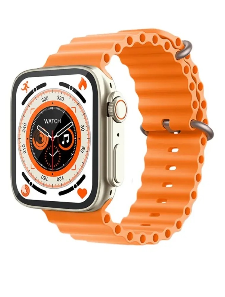 KD99 Ultra Smart Watch With Bluetooth Calling, Orange Color