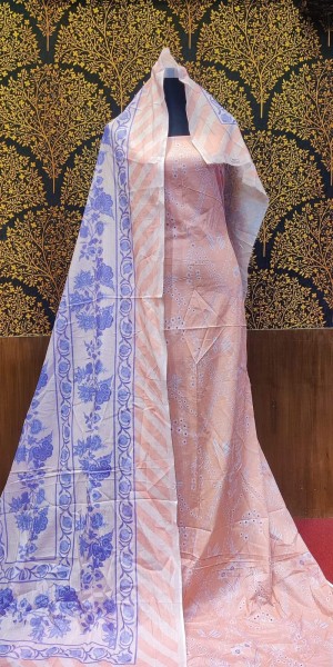 Pure Cotton Three Piece Free Size